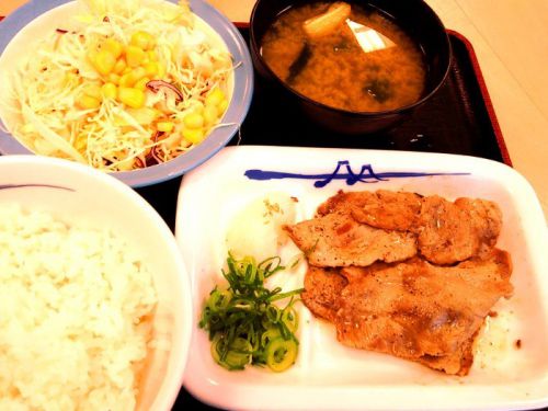 Line Payと松屋モバイルクーポンで、豚焼肉定食が310円!