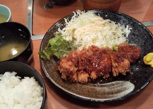 焼肉まるしま本店@本町でワンコインチキンカツ定食