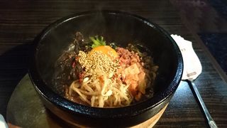 美味しい江古田の焼肉屋さん再訪!!新鮮生肉タン刺し石焼ビビンバ旨い!!!